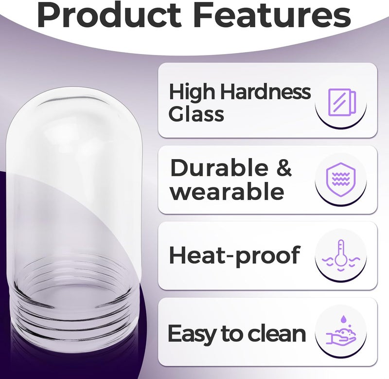 chaseroad L10-X007 Light Bulb Cover, Shatter Proof Glass 31900 Light Bulb Covers Fit Walk-in Refrigerators and Hood Bulbs, Outdoor Light Covers Compatible with Outdoor/Kitchen/Ceilings Bulb Fixture - Image 5